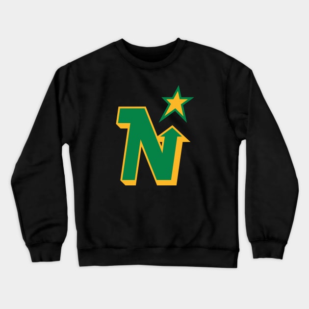 Defunct Minnesota North Stars Hockey 1991 Crewneck Sweatshirt by LocalZonly